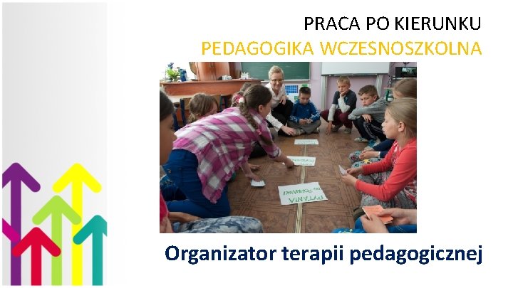 PRACA PO KIERUNKU PEDAGOGIKA WCZESNOSZKOLNA Organizator terapii pedagogicznej 
