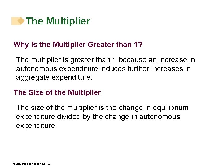 The Multiplier Why Is the Multiplier Greater than 1? The multiplier is greater than