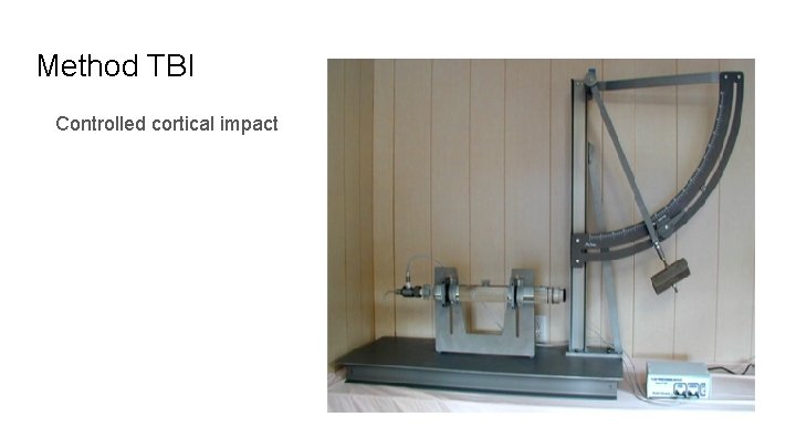 Method TBI Controlled cortical impact 