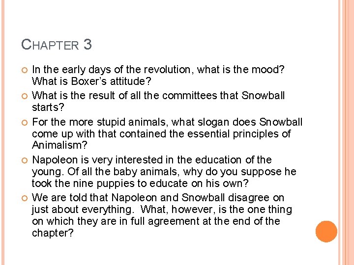 CHAPTER 3 In the early days of the revolution, what is the mood? What