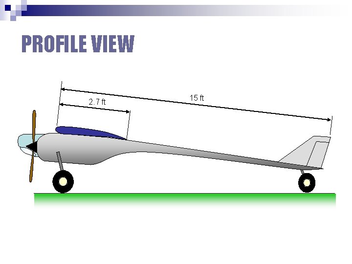 PROFILE VIEW 2. 7 ft 15 ft 