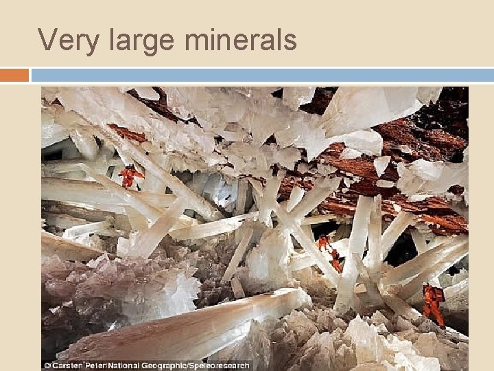 Very large minerals 