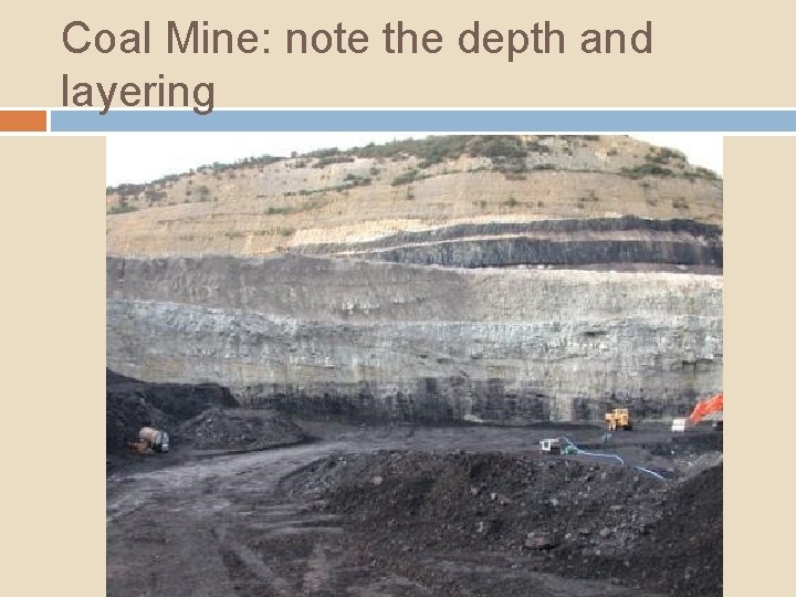 Coal Mine: note the depth and layering 