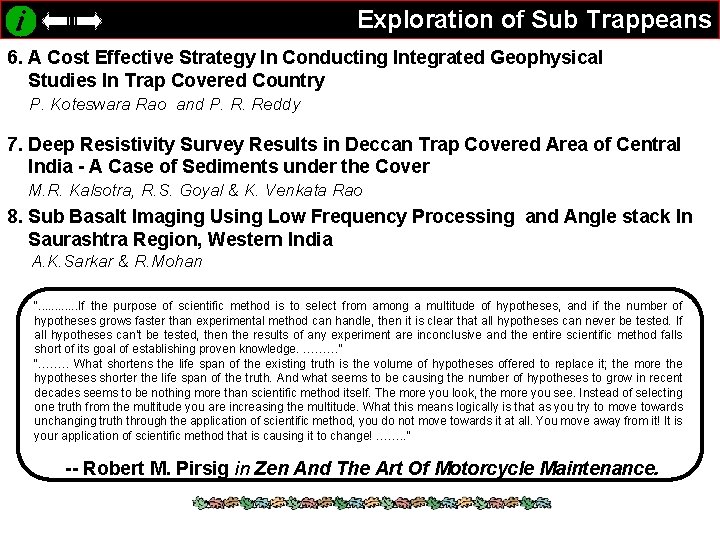 Exploration of Sub Trappeans 6. A Cost Effective Strategy In Conducting Integrated Geophysical Studies