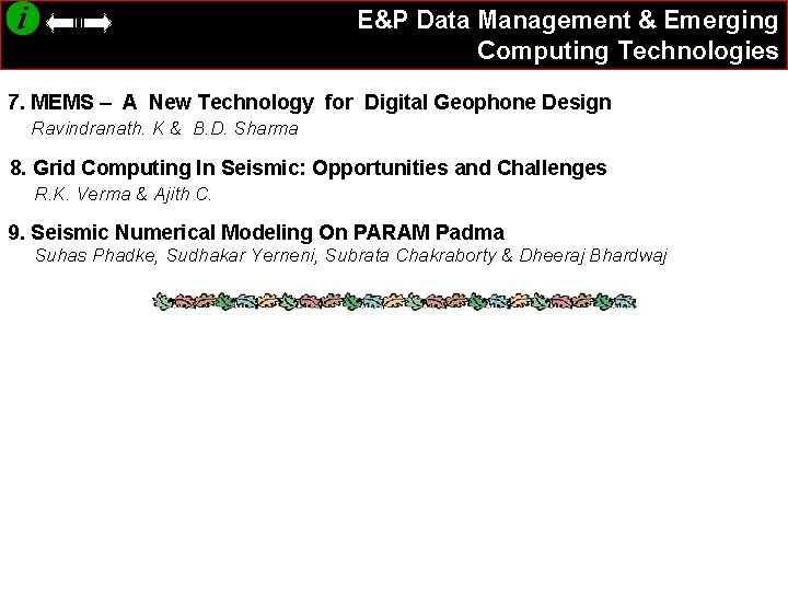 E&P Data Management & Emerging Computing Technologies 7. MEMS – A New Technology for