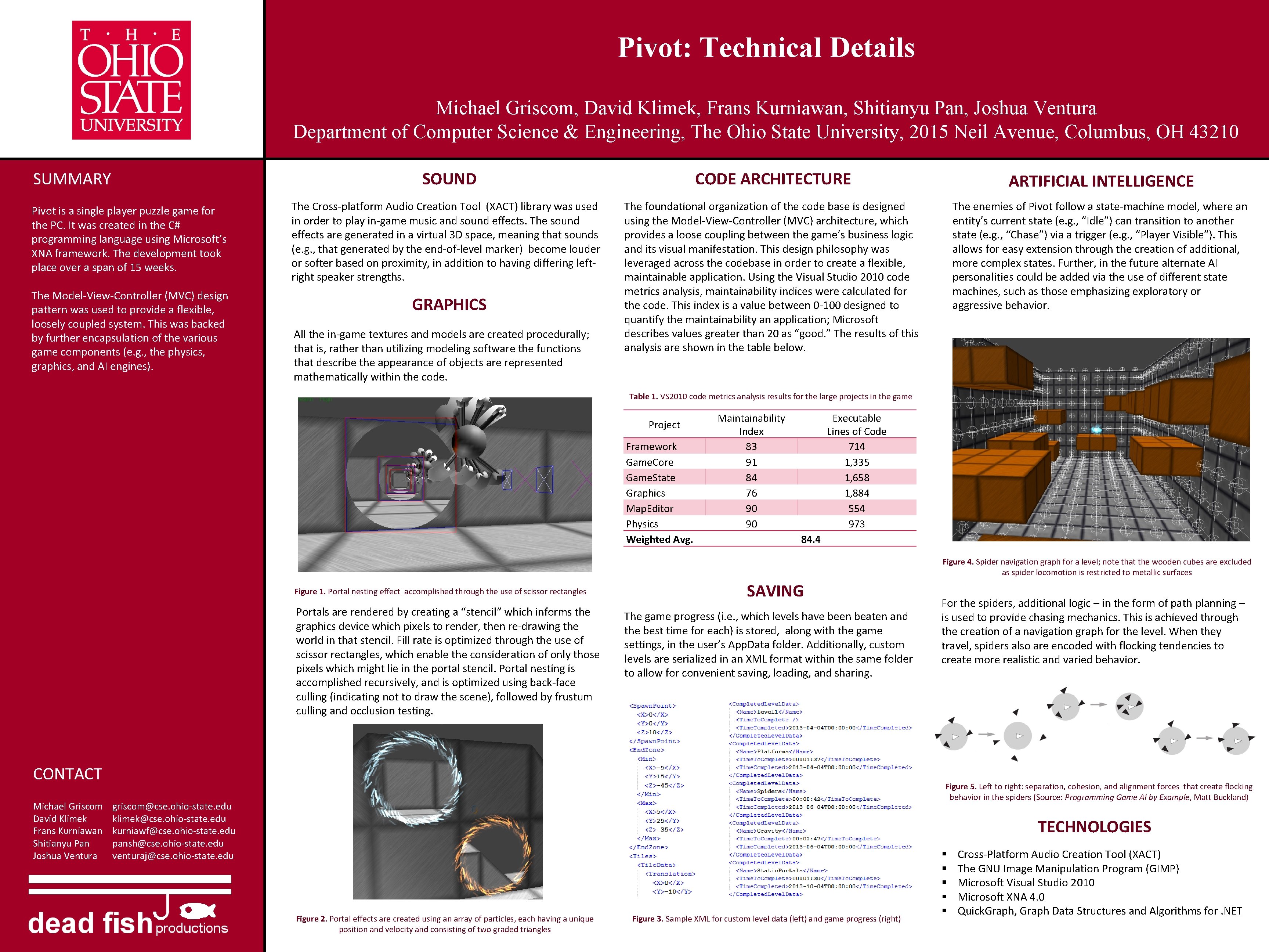 Pivot: Technical Details Michael Griscom, David Klimek, Frans Kurniawan, Shitianyu Pan, Joshua Ventura Department