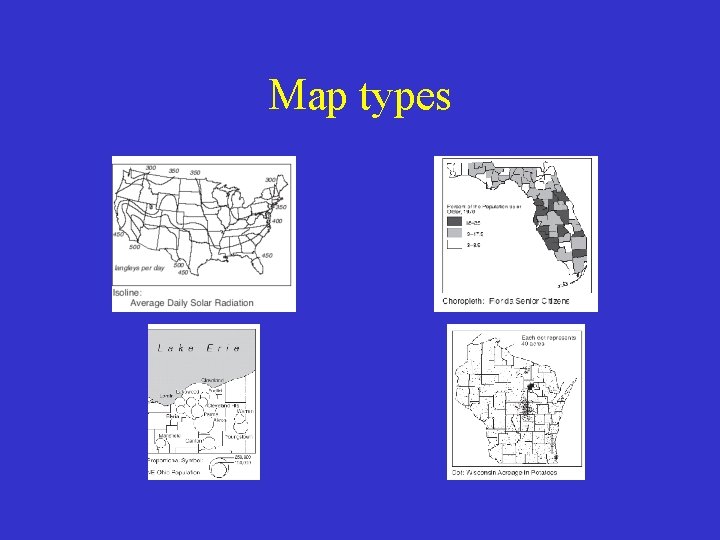 Map types Map types
