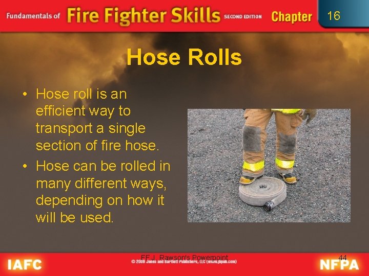 16 Hose Rolls • Hose roll is an efficient way to transport a single