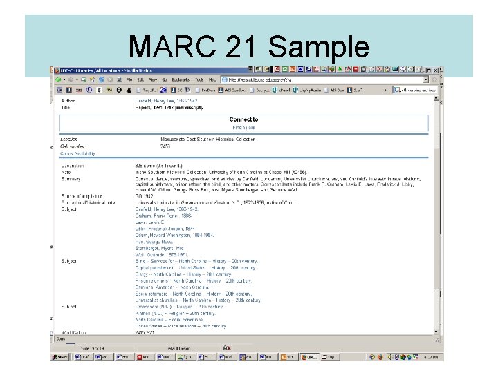 MARC 21 Sample 