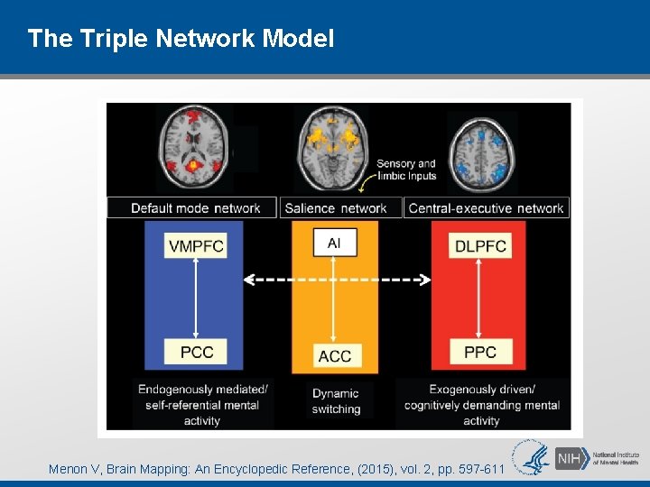 The Triple Network Model Menon V, Brain Mapping: An Encyclopedic Reference, (2015), vol. 2, The Triple Network Model Menon V, Brain Mapping: An Encyclopedic Reference, (2015), vol. 2,