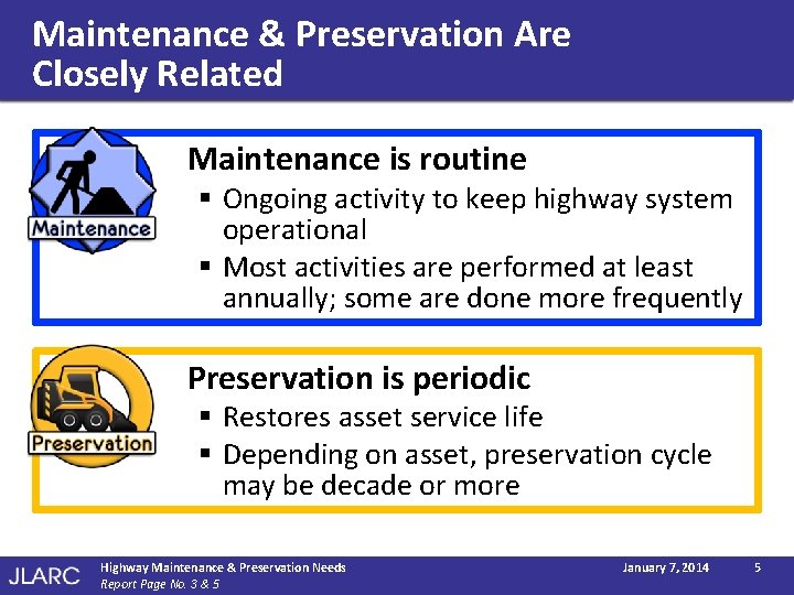 Maintenance & Preservation Are Closely Related Maintenance is routine § Ongoing activity to keep
