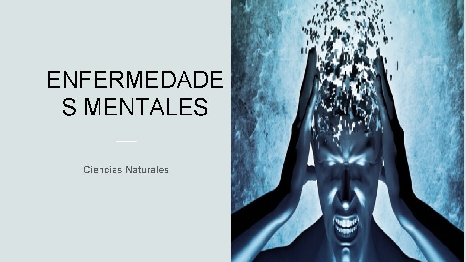 ENFERMEDADE S MENTALES Ciencias Naturales 