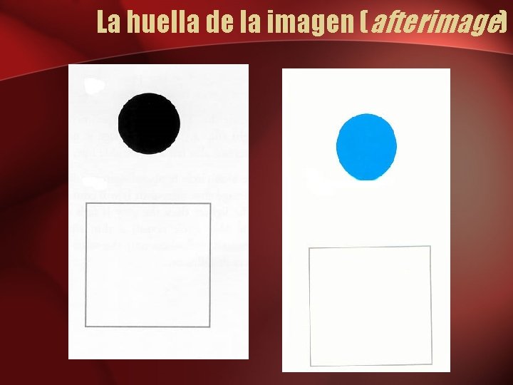 La huella de la imagen (afterimage) 