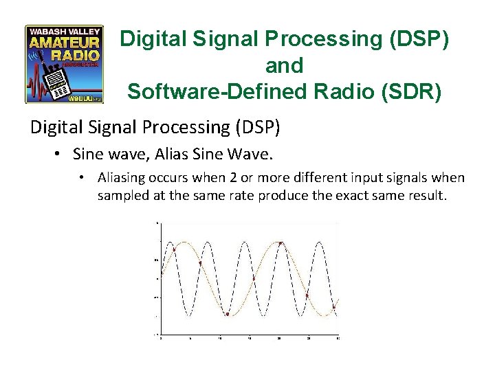 Digital Signal Processing (DSP) and Software-Defined Radio (SDR) Digital Signal Processing (DSP) • Sine