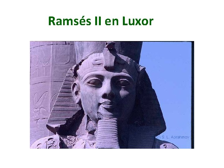 Ramsés II en Luxor 