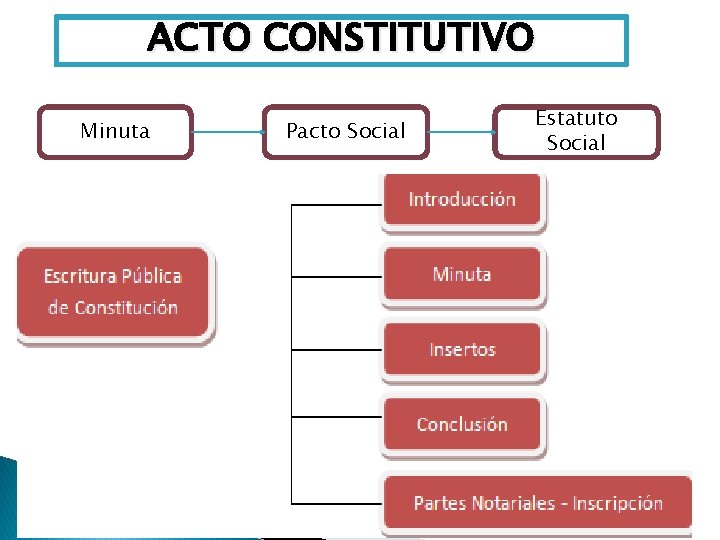 ACTO CONSTITUTIVO Minuta Pacto Social Estatuto Social 