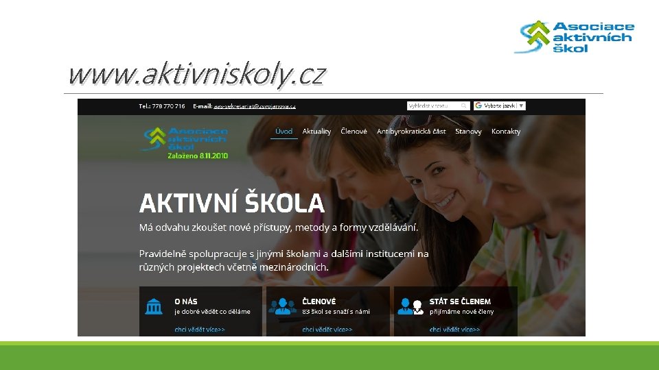 www. aktivniskoly. cz 