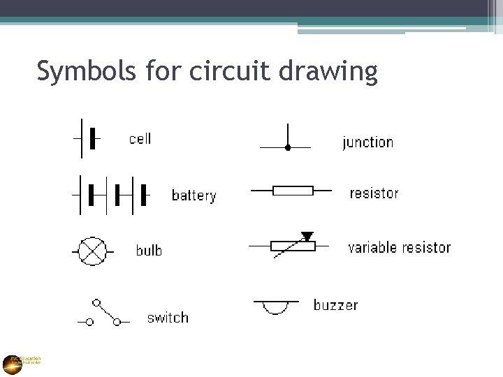 Symbols for circuit drawing 