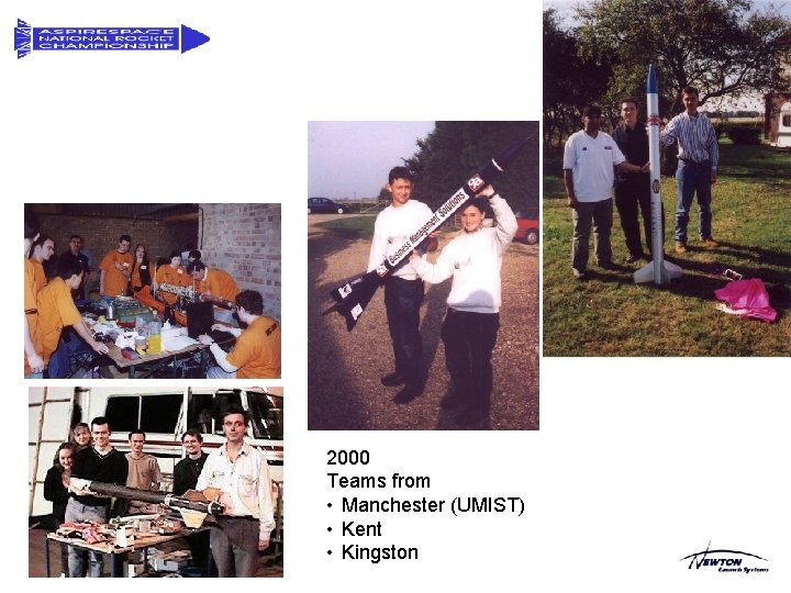 2000 Teams from • Manchester (UMIST) • Kent • Kingston 2000 Teams from • Manchester (UMIST) • Kent • Kingston