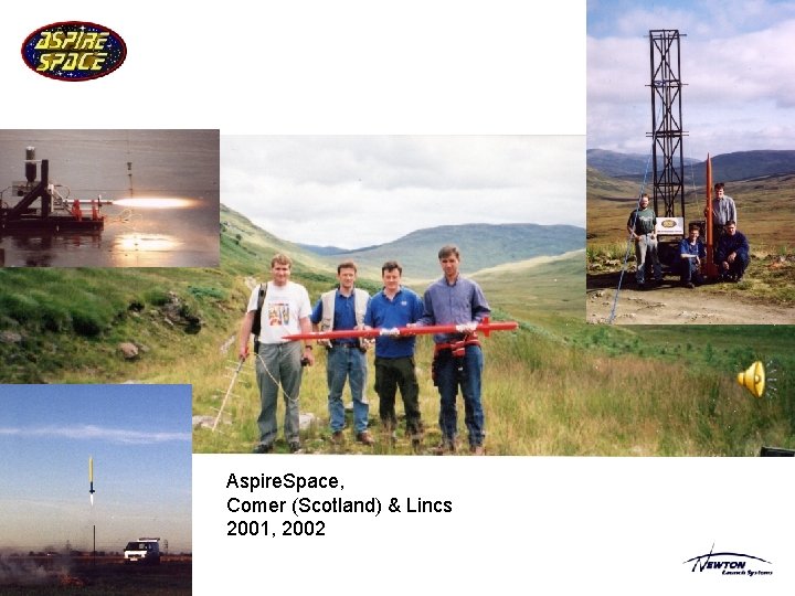 Aspire. Space, Comer (Scotland) & Lincs 2001, 2002 Aspire. Space, Comer (Scotland) & Lincs 2001, 2002