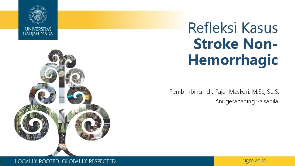 Refleksi Kasus Stroke Non. Hemorrhagic Pembimbing : dr. Fajar Maskuri, M. Sc, Sp. S.