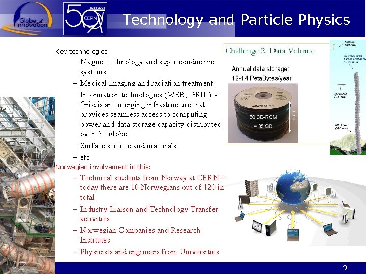 Technology and Particle Physics Key technologies – Magnet technology and super conductive systems –