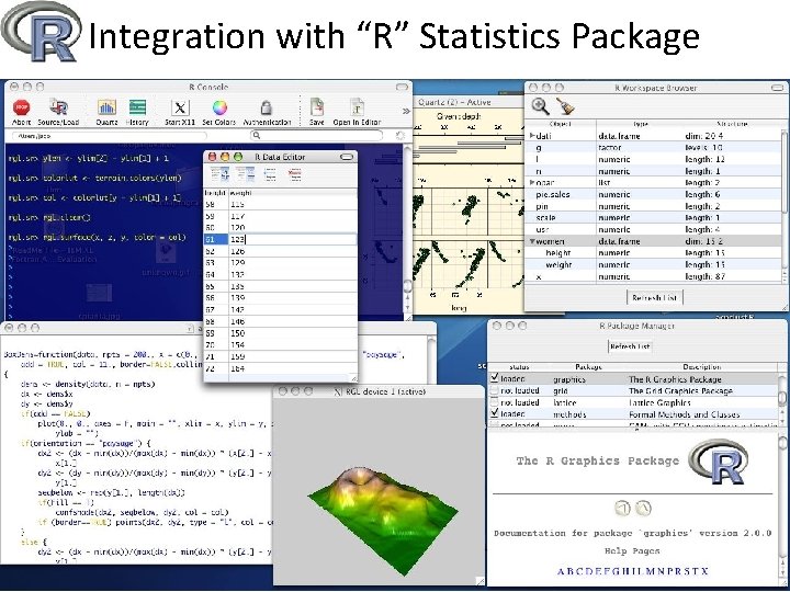 Integration with “R” Statistics Package 