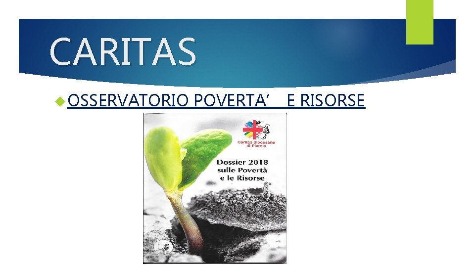 CARITAS OSSERVATORIO POVERTA’ E RISORSE 