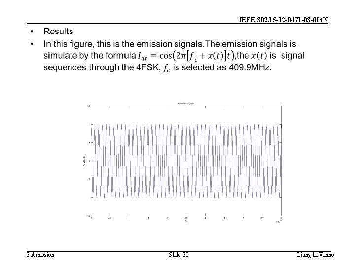 IEEE 802. 15 -12 -0471 -03 -004 N • Submission Slide 32 Liang Li