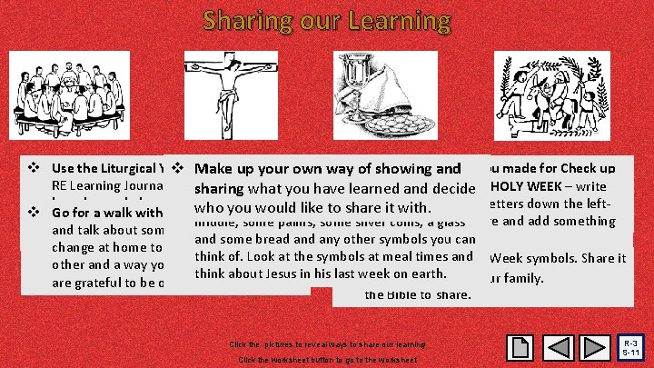 Sharing our Learning Use the Liturgical Year your family themake poster Calendar Make upinyour