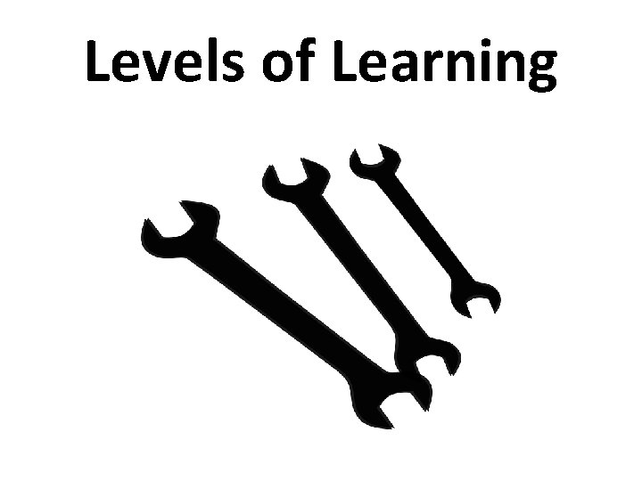 Levels of Learning 