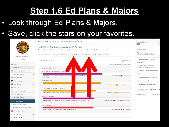 Step 1. 6 Ed Plans & Majors • Look through Ed Plans & Majors.