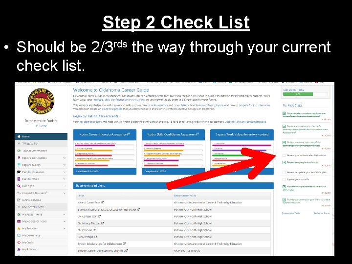 Step 2 Check List • Should be 2/3 rds the way through your current