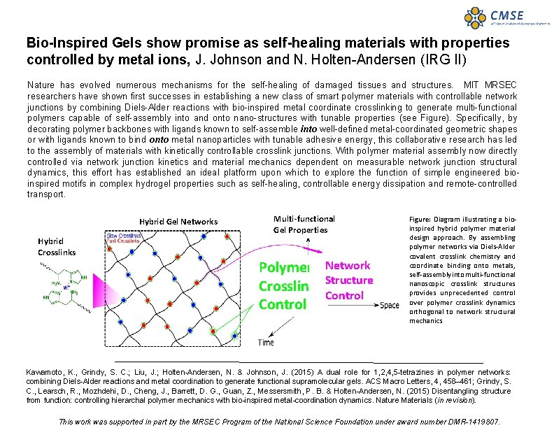 BioInspired Gels show promise as selfhealing materials with