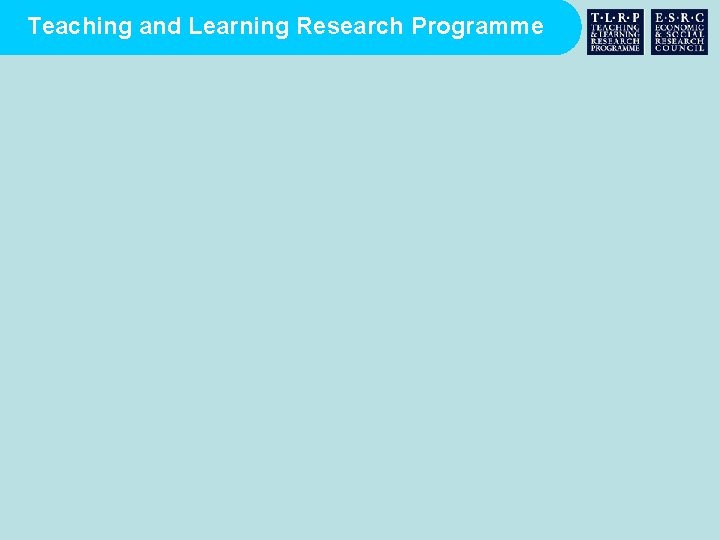 Teaching and Learning Research Programme 