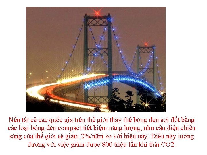 Nếu tất cả các quốc gia trên thế giới thay thế bóng đèn sợi