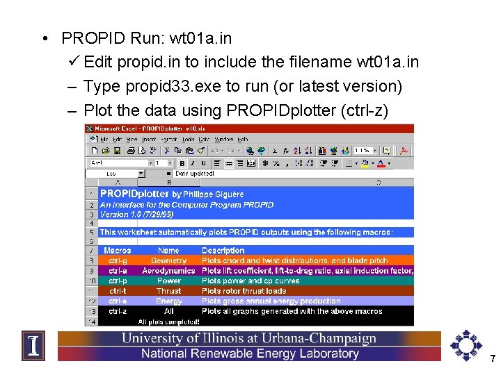  • PROPID Run: wt 01 a. in ü Edit propid. in to include