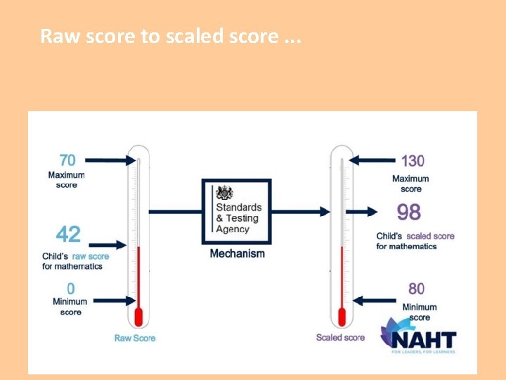 Raw score to scaled score. . . 