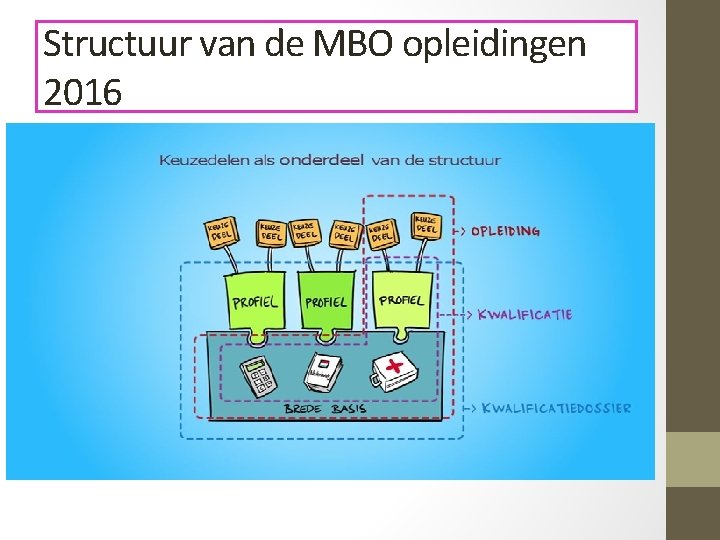 Structuur van de MBO opleidingen 2016 
