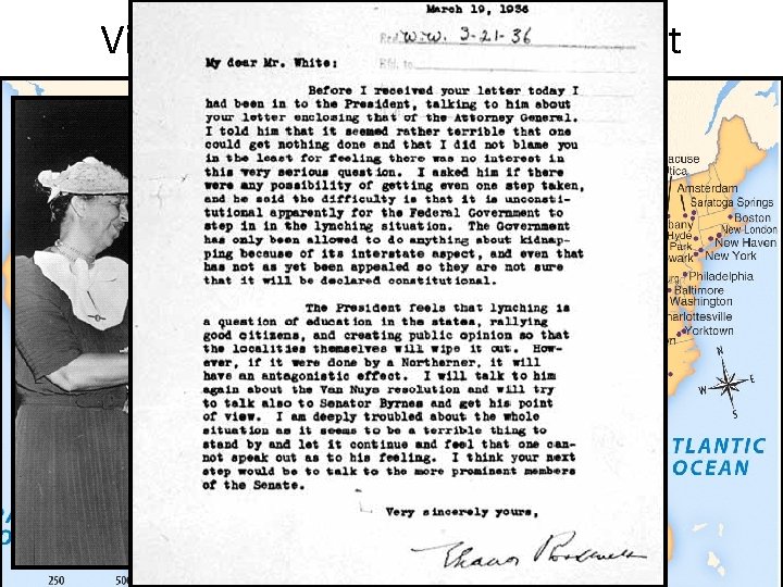 Visits made by Eleanor Roosevelt 