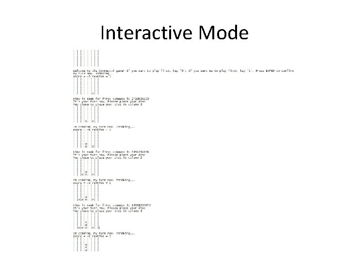 Interactive Mode 