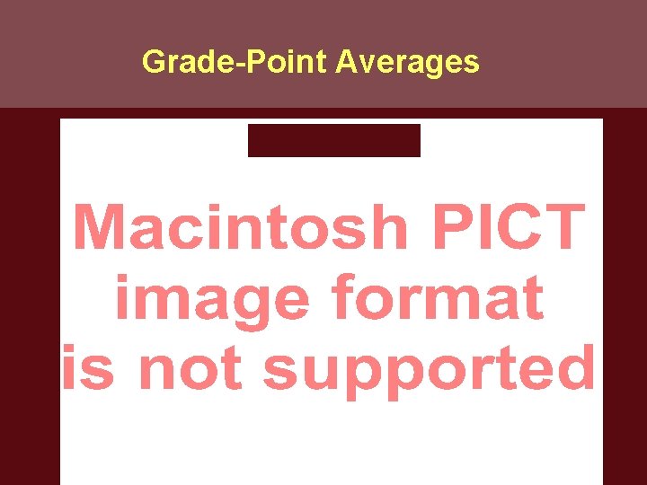 Grade-Point Averages 