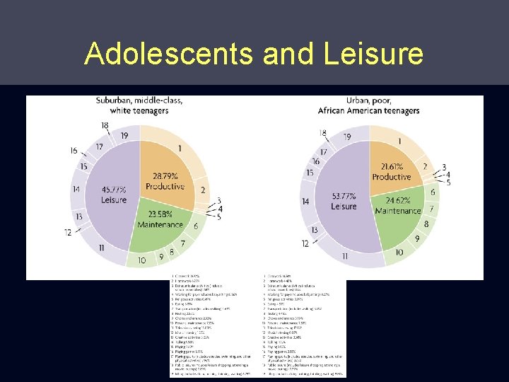 Adolescents and Leisure 