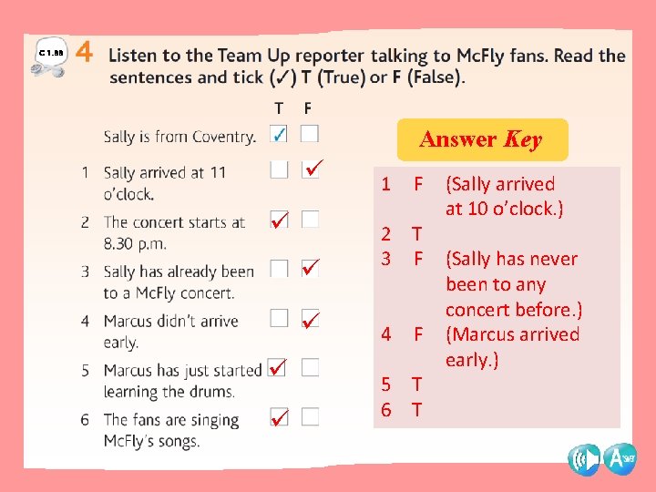 C 1. 33 Answer Key 1 F 2 T 3 F 4 F 5