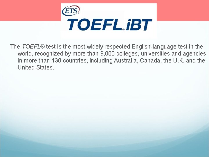 An Introduction to TOEFL and IELTS tests IELTS