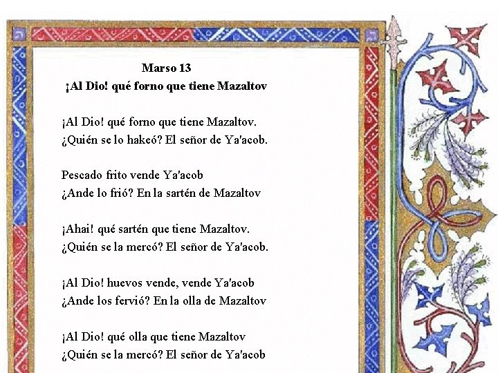 Marso 13 ¡Al Dio! qué forno que tiene Mazaltov. ¿Quién se lo hakeó? El