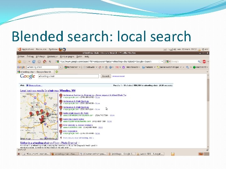 Blended search: local search 