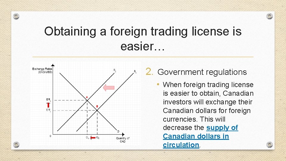 Obtaining a foreign trading license is easier… 2. Government regulations • When foreign trading