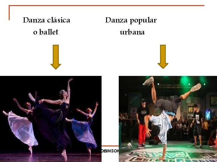 Danza clásica o ballet Danza popular urbana RED DE TRABAJO COLECTIVO SAMUEL ROBINSON :