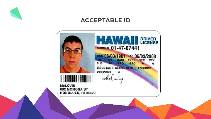 ACCEPTABLE ID 